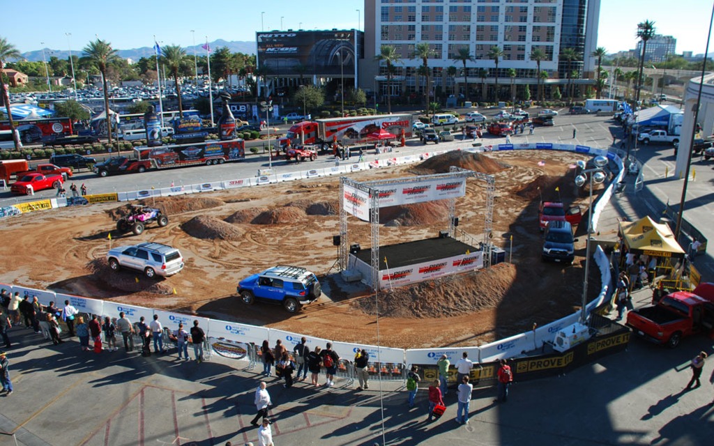 The proving grounds at the 2008 SEMA show