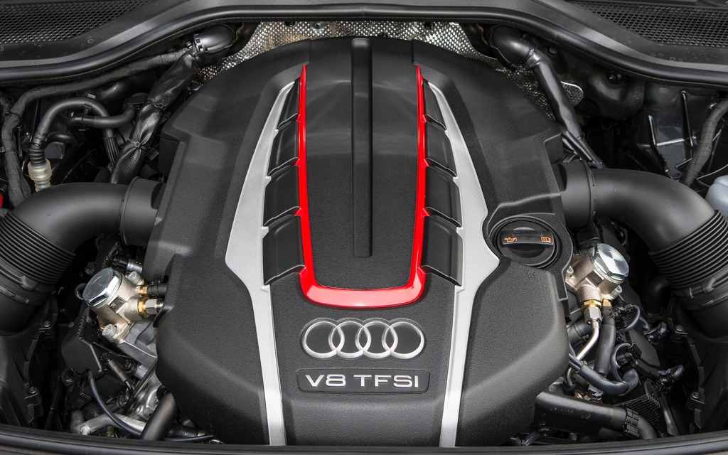 2015 Audi S8 - 520 horsepower turbocharged V8 engine.