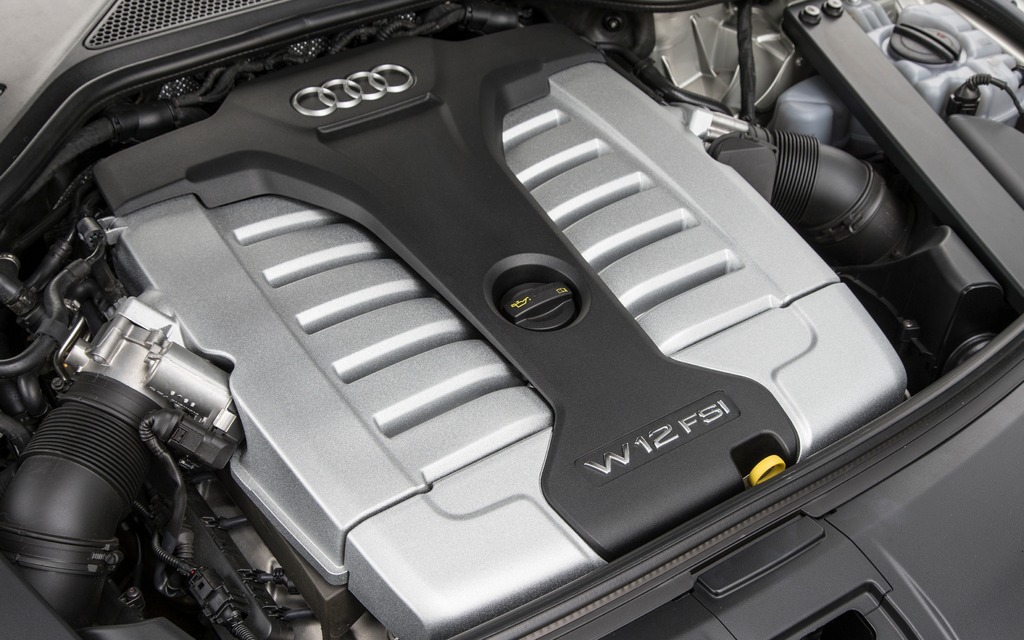 2015 Audi A8L - 6.3 liter W12 engine.