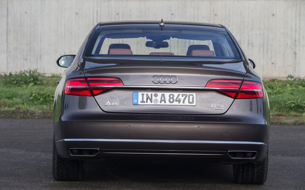 2015 Audi A8 - Rear view.