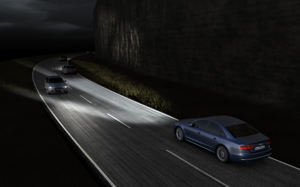 2015 Audi A8 - Matrix LED headlights.