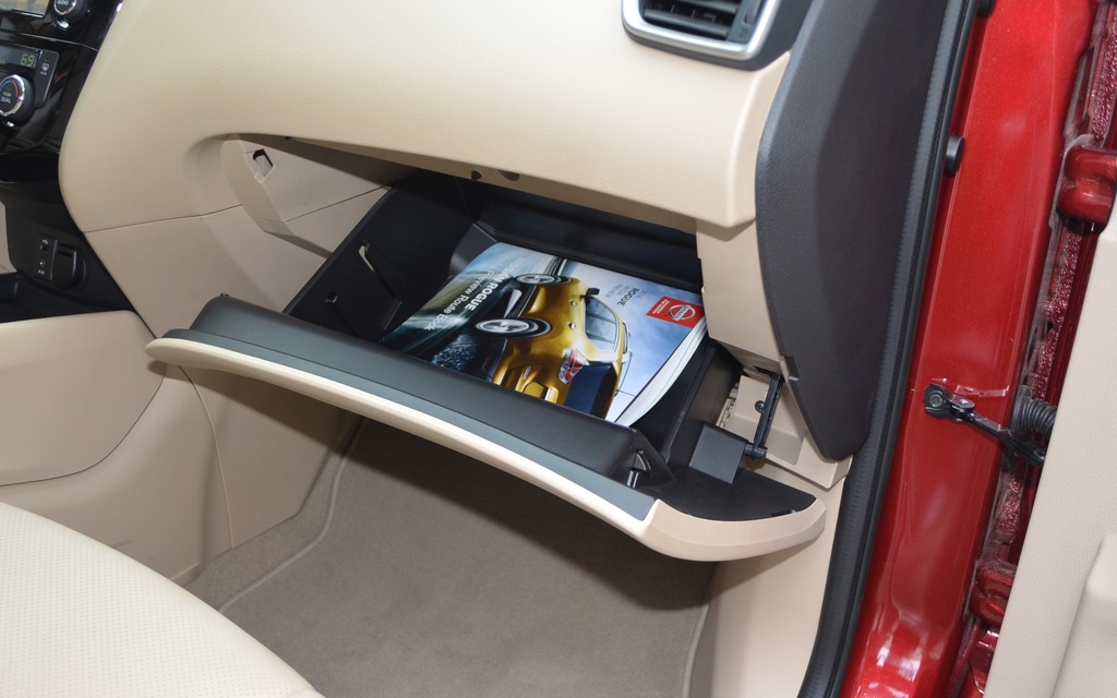Nissan has a gift for creating large glove compartments.