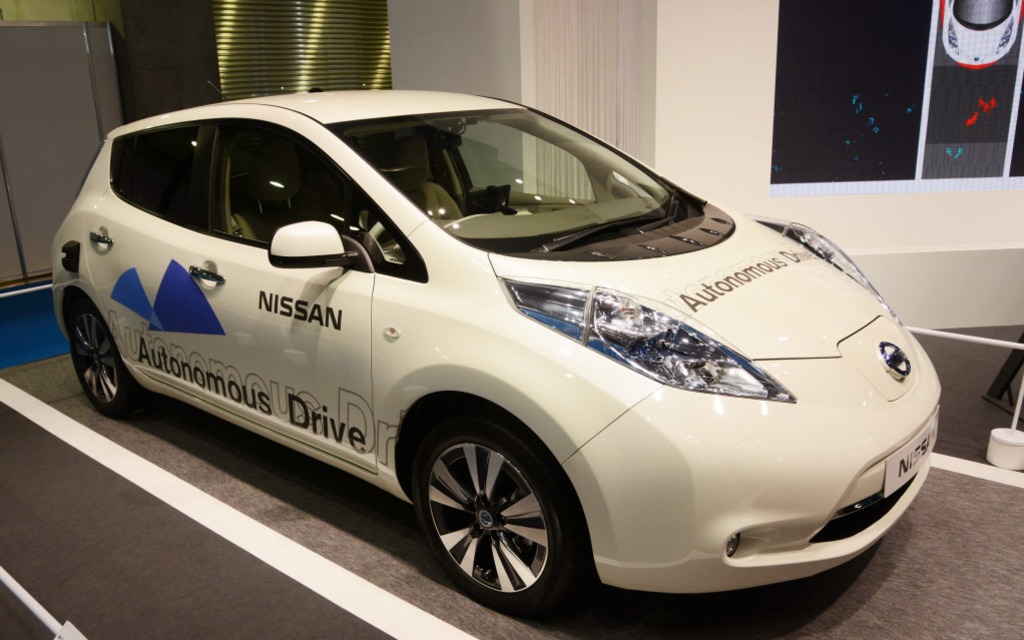 Nissan Leaf self driving car