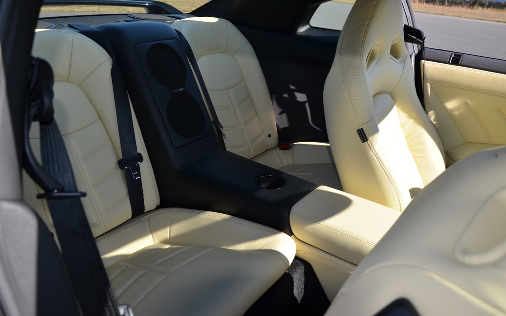 2015 Nissan GT-R - Limited rear seat leg room. 