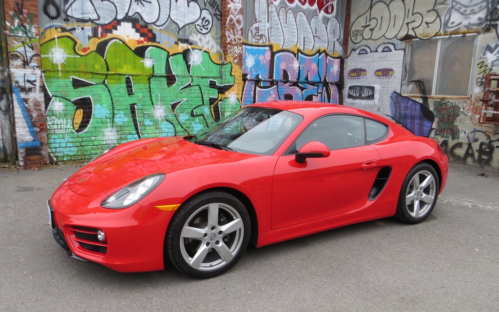 The Cayman's profile is respectably sleek.