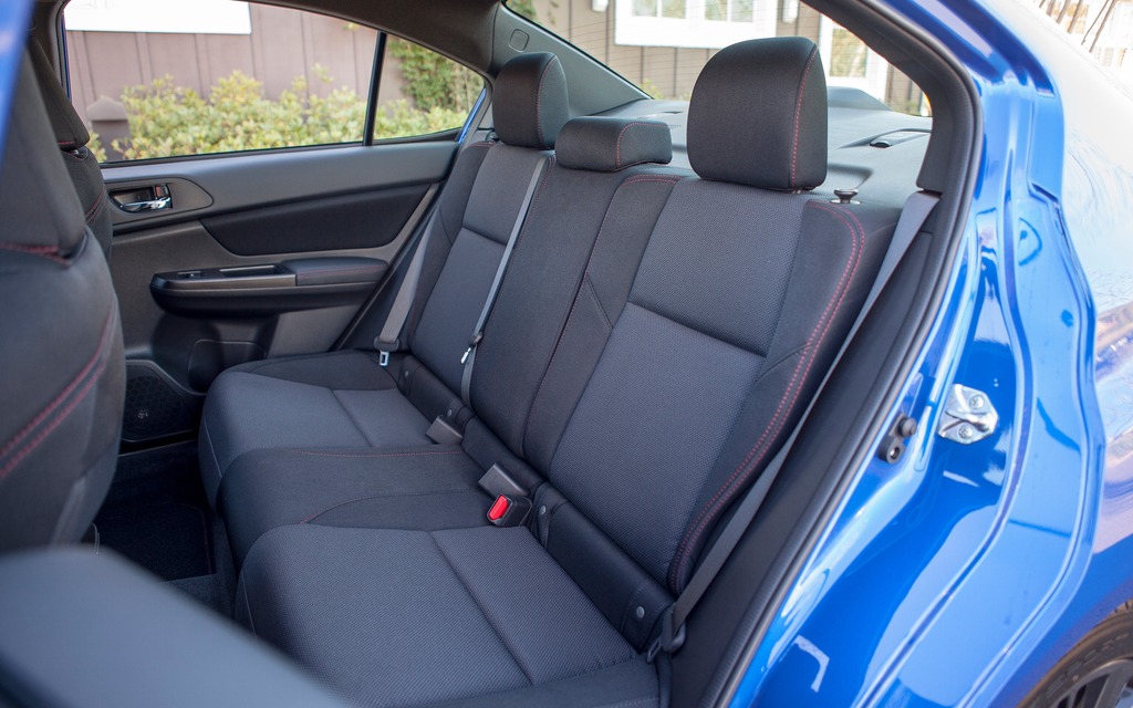 Rear seats recall the original WRX that first debuted in 2002.