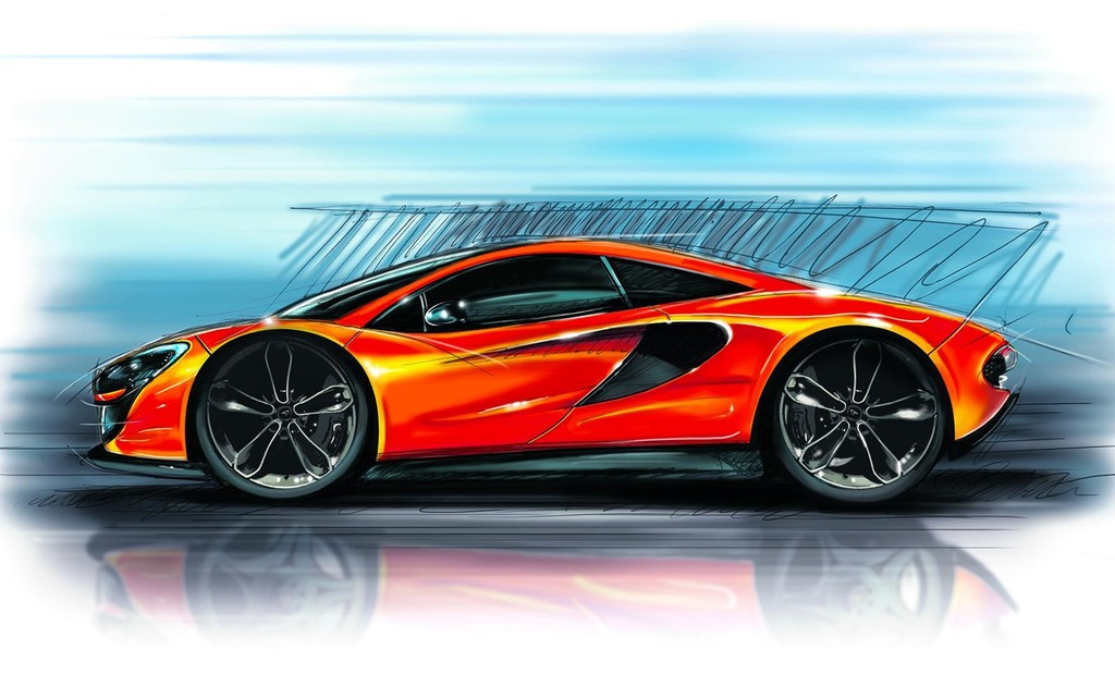 Sketch of the McLaren P13