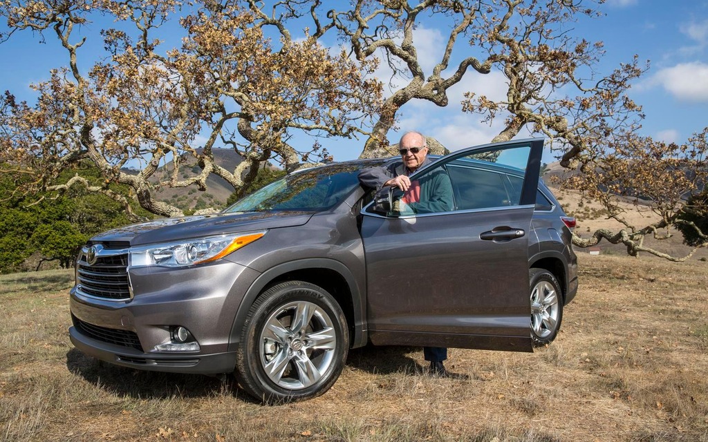 Jacques Duval and the new Toyota Highlander.