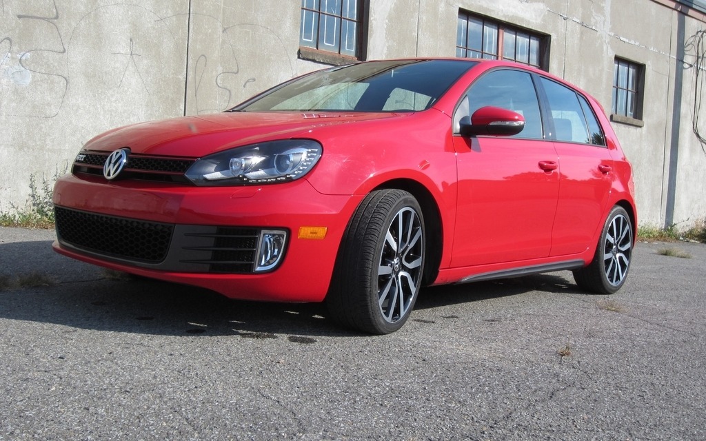 A 2012 Volkswagen Golf GTI similar to the one Zuckerberg drives.