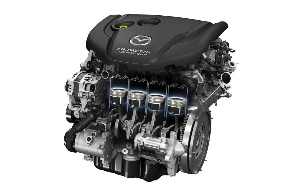 Moteur Mazda SKYACTIV-D diesel propre