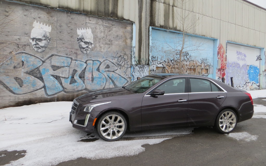 The 2014 Cadillac CTS looked great on its trip back home to the Motor City.