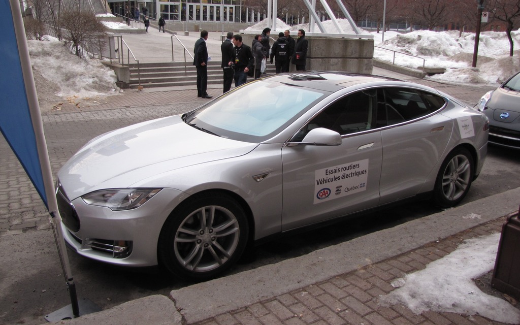 It was possible to test drive a Tesla Model S