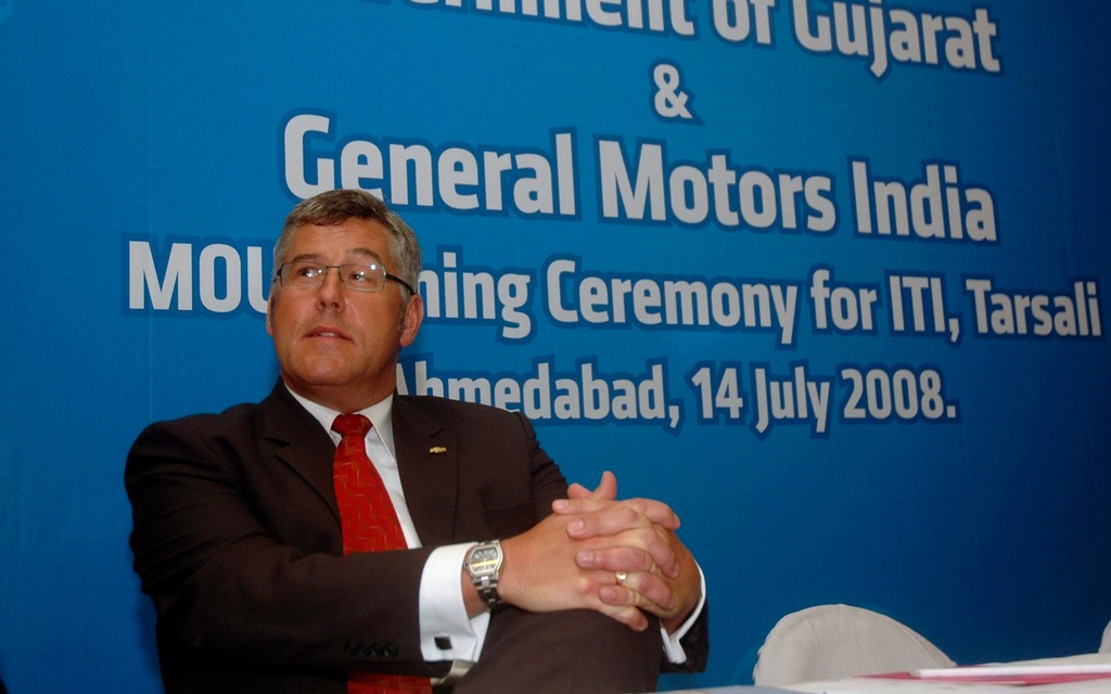 Karl Slym when he was General Motors of India President