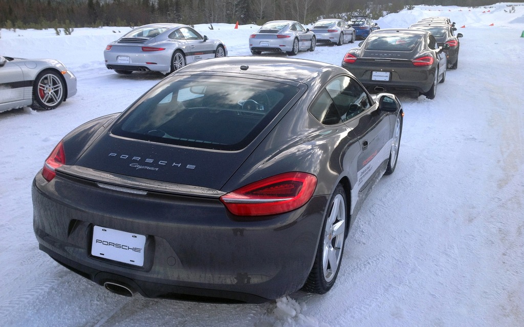 The Cayman coupe with 275-hp mid-engine is remarkably balanced.
