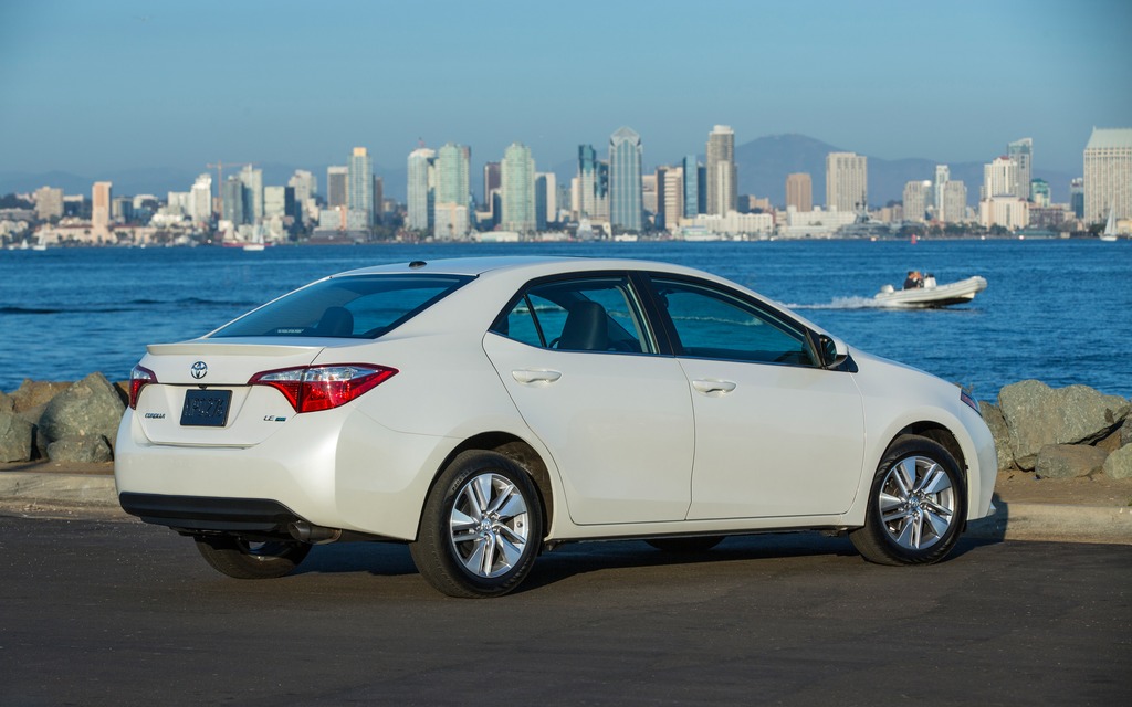 Where the 2014 Toyota Corolla surprised me the most was out on the road.  