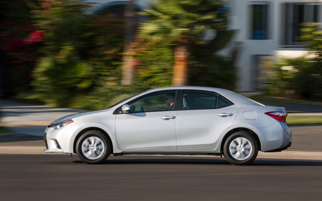 The 2014 Corolla is more comfortable to drive.