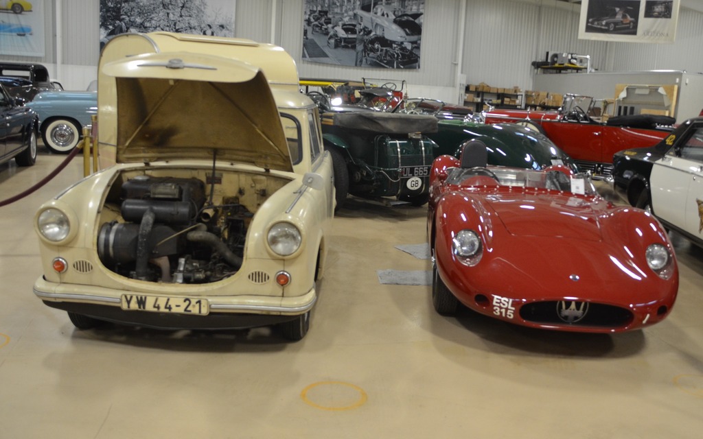 Trabant 1958 et Maserati 250S 1957