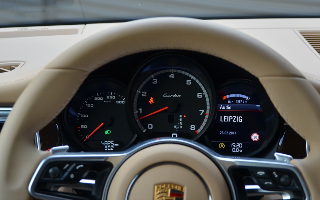 A giant rev counter, à la Porsche. 