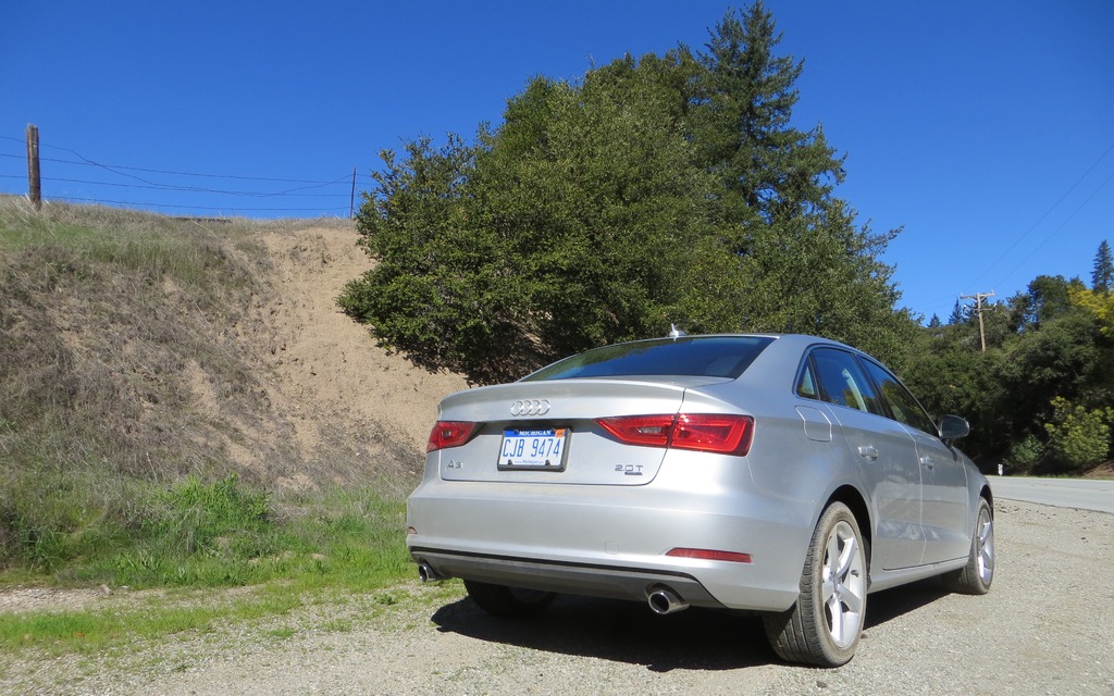 The 2015 Audi A3 is pure Audi, front and rear.