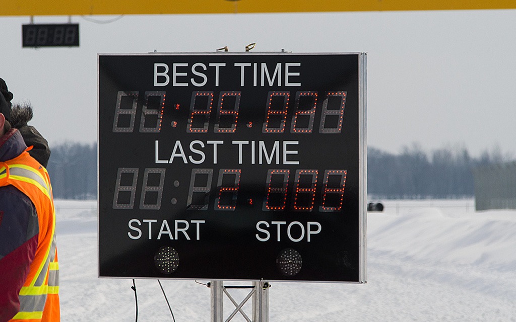 Snow Attack at Icar Race track