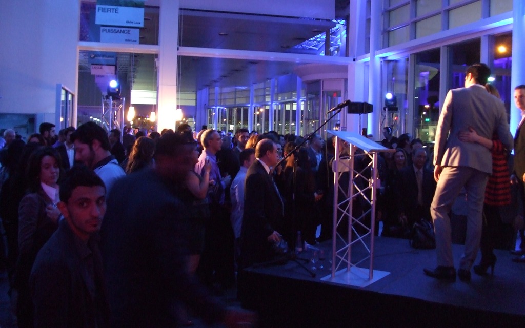 The crowd at BMW Laval