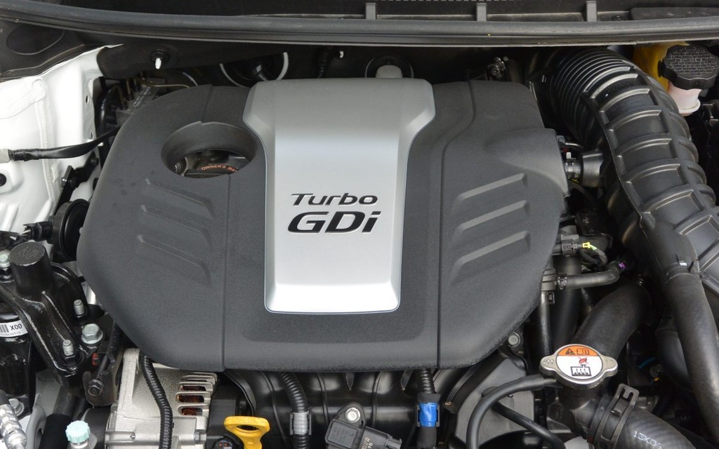 The 1.6-litre turbo engine produces 201 horsepower. 
