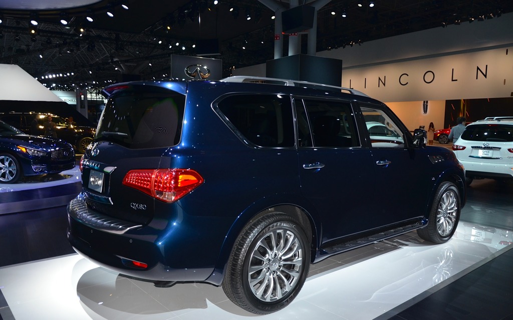 The Infiniti QX80 at the 2014 New York Auto Show