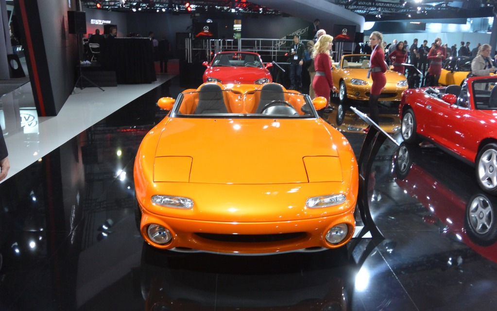 25th anniversary of the MX-5, at the Mazda booth