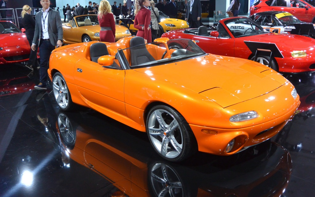 25th anniversary of the MX-5, at the Mazda booth