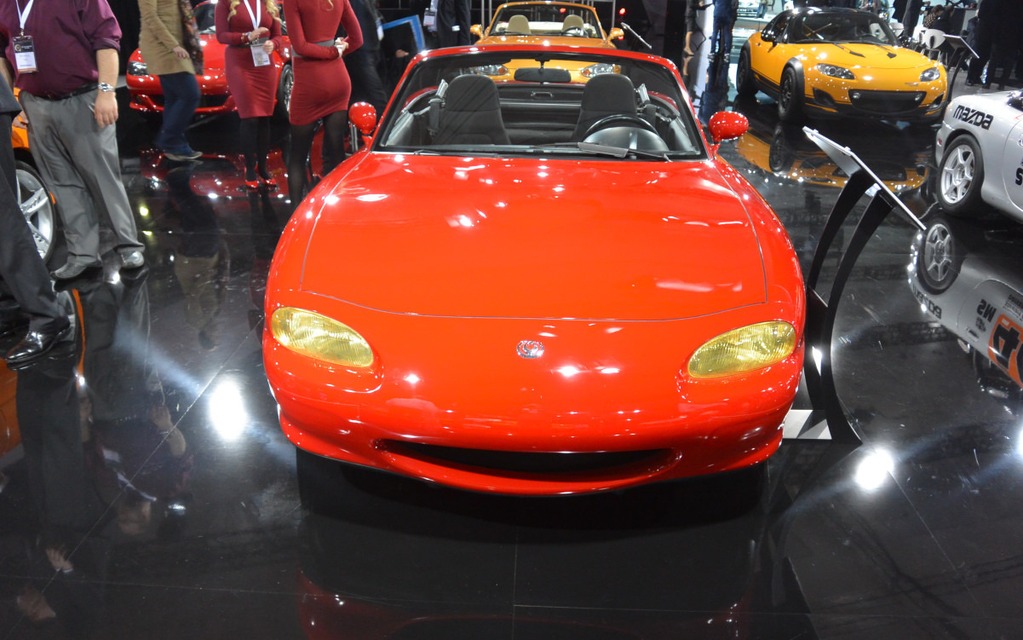 25th anniversary of the MX-5, at the Mazda booth