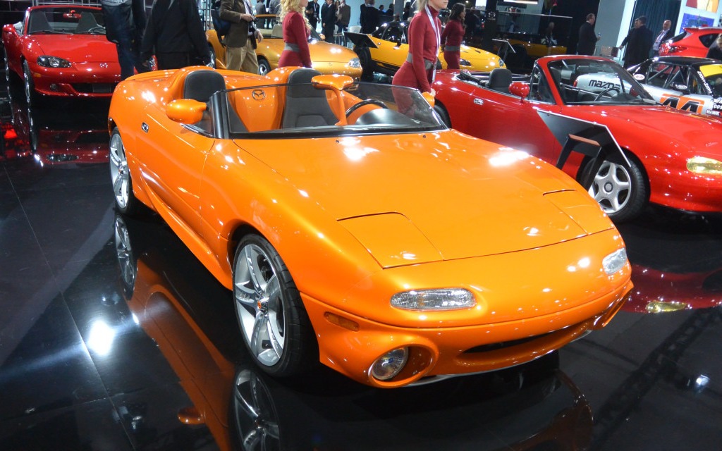 25th anniversary of the MX-5, at the Mazda booth