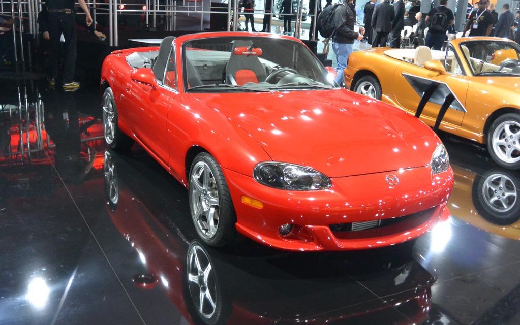 25th anniversary of the MX-5, at the Mazda booth