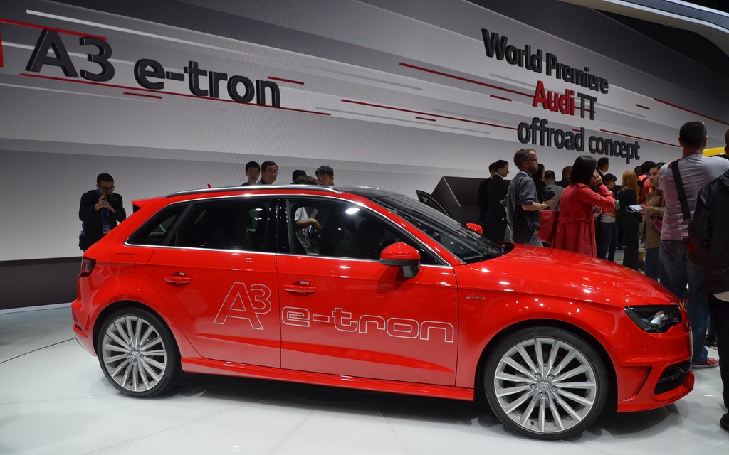 Audi A3 e-tron Sportback présentée au Salon de l'Auto de Pékin 2014