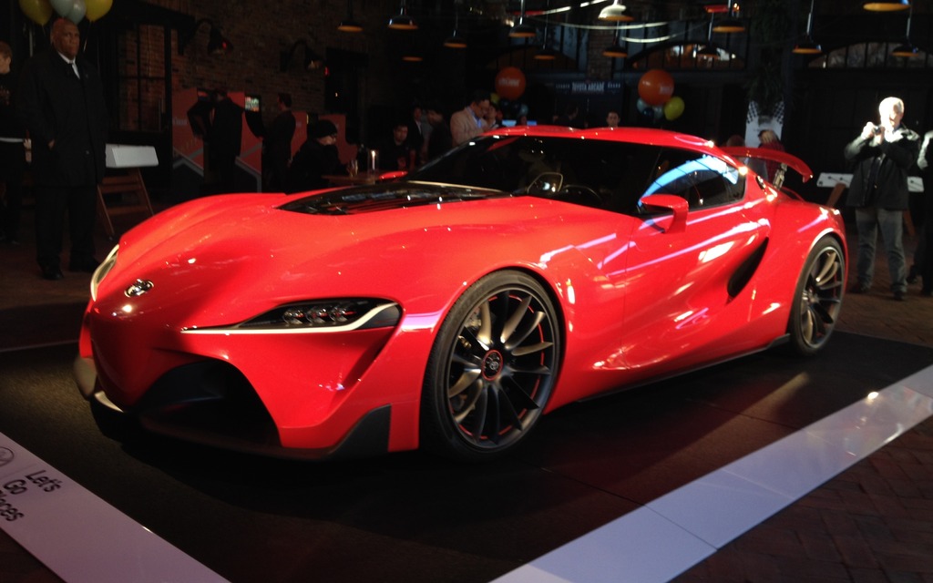The Toyota FT-1, the star of a very urbane event in New York.