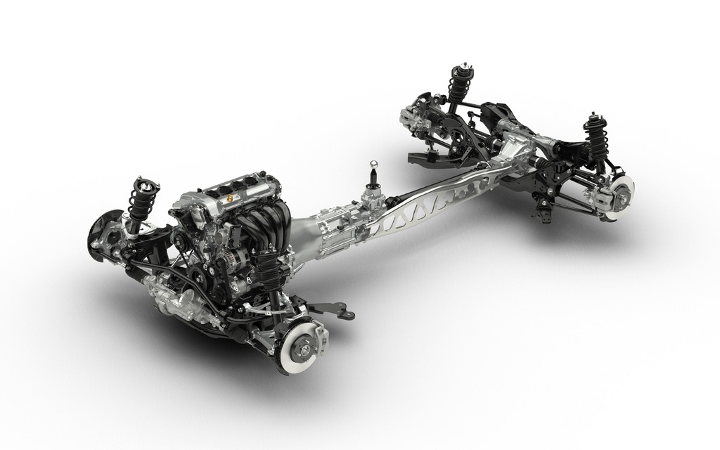The chassis of the upcoming MX-5
