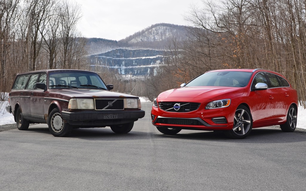 Un comparo entre un Volvo rouge... et un Volvo rouge!