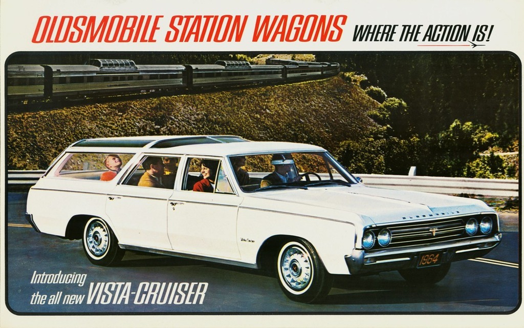 En 1964, Olds dévoile la Vista Cruiser, la familiale par excellence!