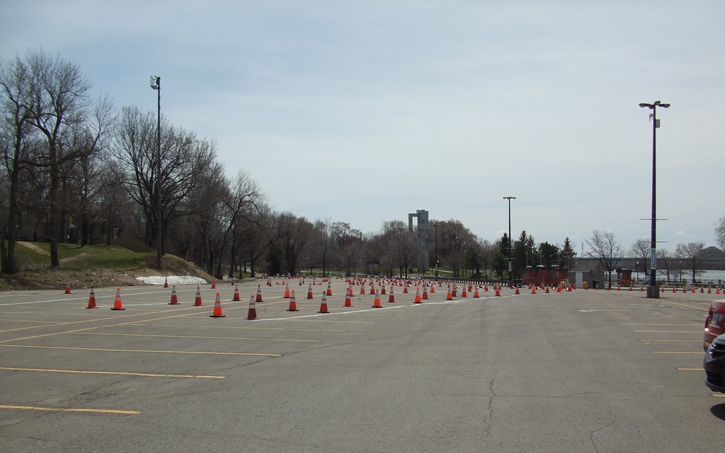 From here, it looks like a ominous forest of cones.