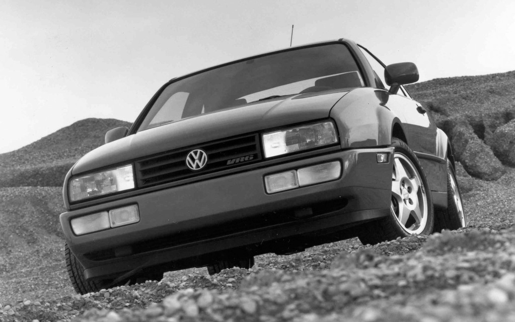 The sexy Corrado is launched in 1988, using the Golf platform.
