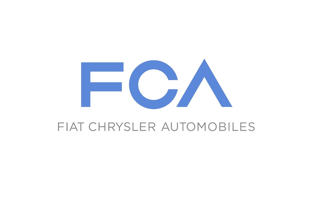 The current Fiat Chrysler Automobiles logo.