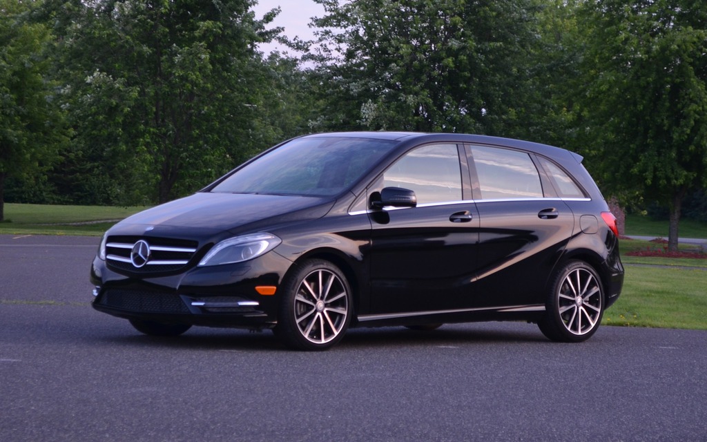 The Mercedes-Benz B250 is flaunting much more modern lines than before.