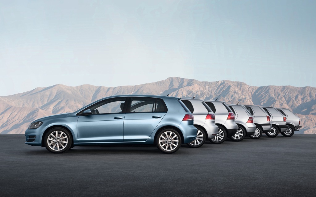 Volkswagen Golf 2015 - La Golf de la septième à la première génération