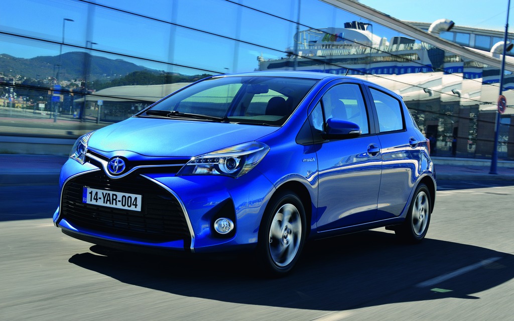 The 2015 Toyota Yaris is easily distinguishable from its predecessor.