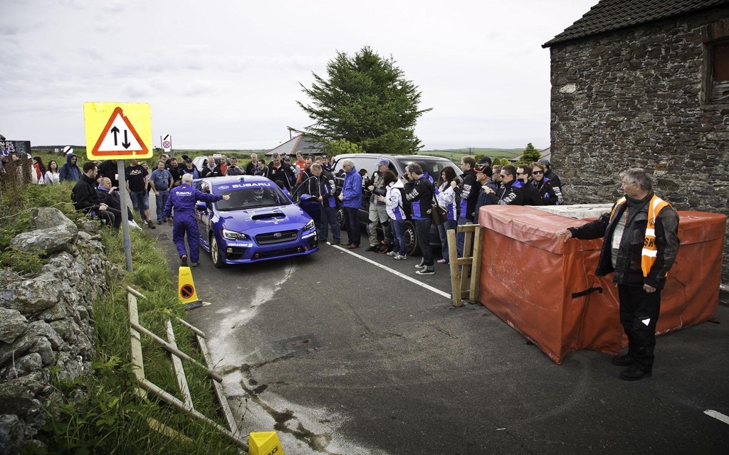 Subaru Impreza WRX STI at the Isle of Man TT