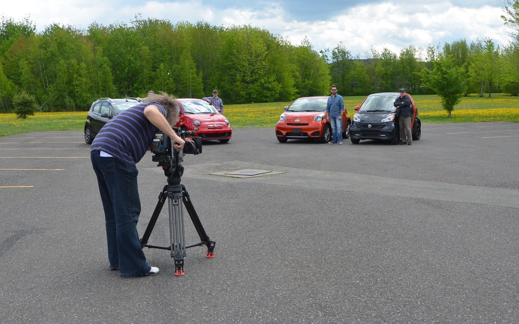 Tournage pour l'émission Le Guide de l'auto à MAtv