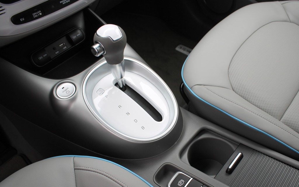 The transmission comes with a B mode to engage the engine brake.