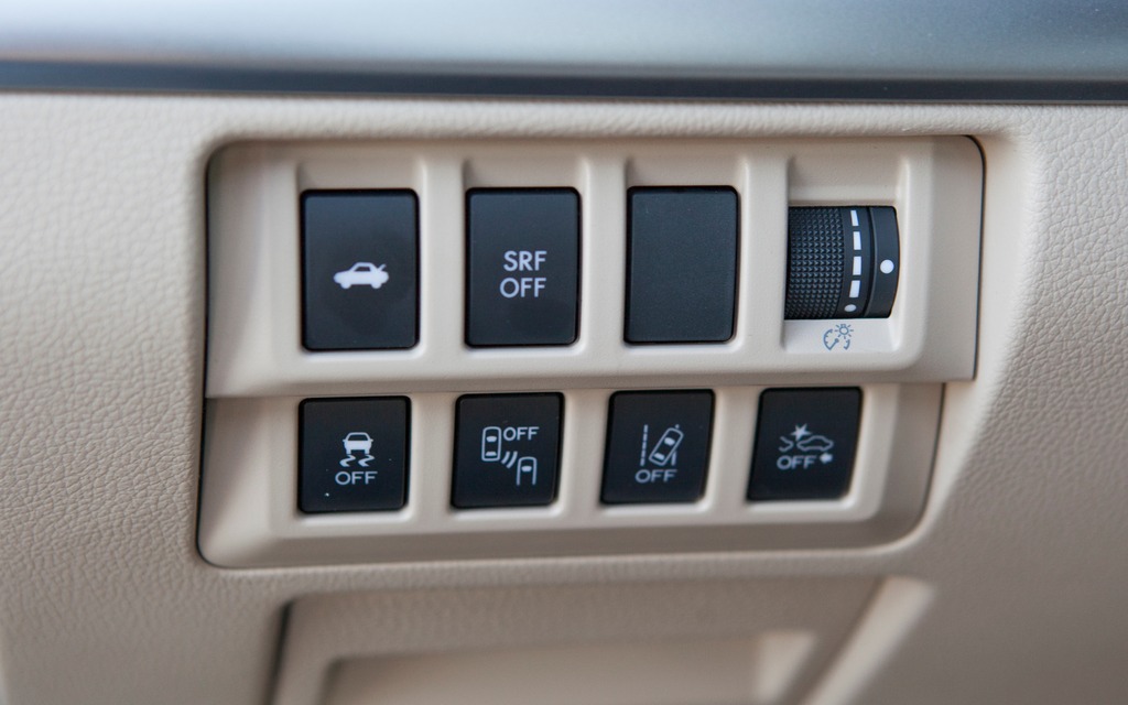 The car's control layout is functional without being 'function-first.'