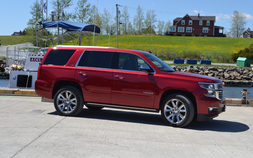 The 2015 Chevrolet Tahoe is slightly more compact than the Suburban.
