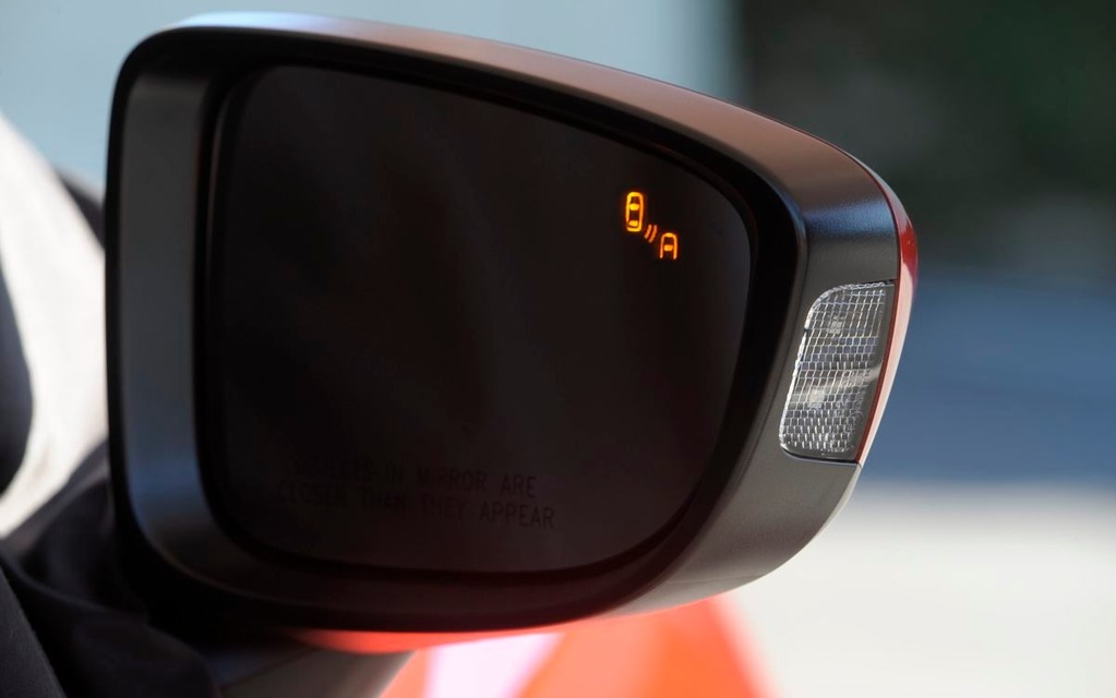Some versions come with radar sensors and the Blind-Spot Monitoring System.