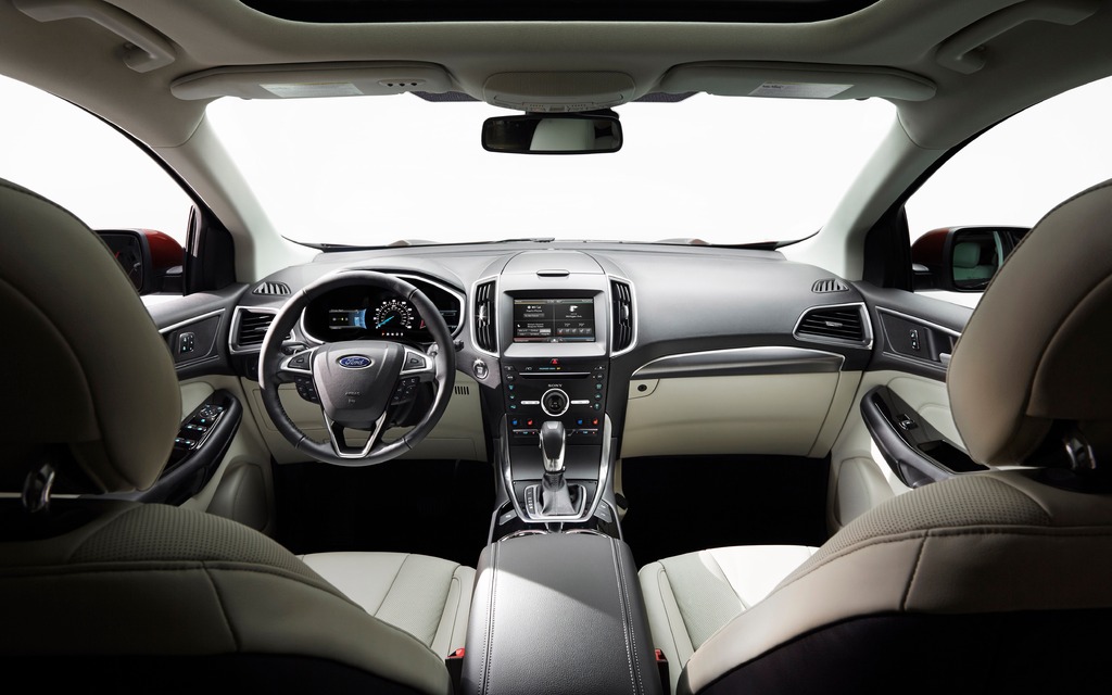 The interior is all-new and all-Ford.